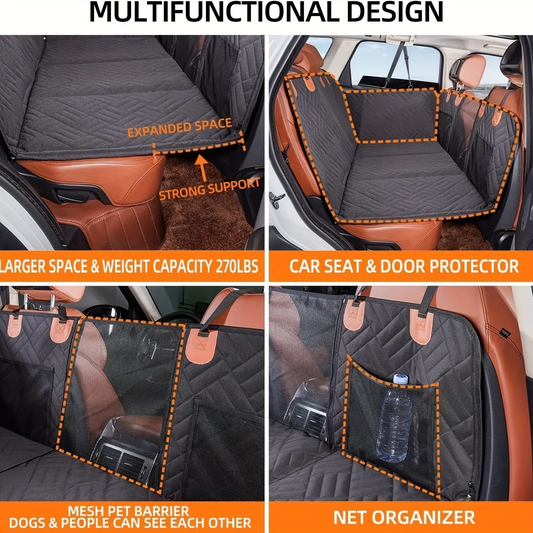 Hard Bottom Car Seat Cover for Dogs