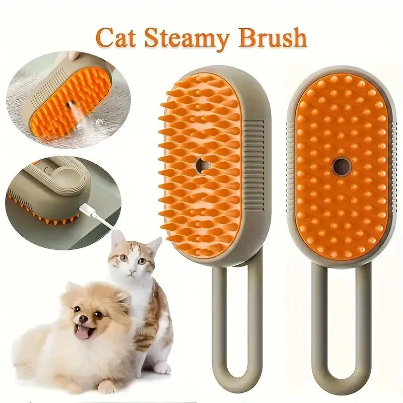 Pet Steam Grooming Brush