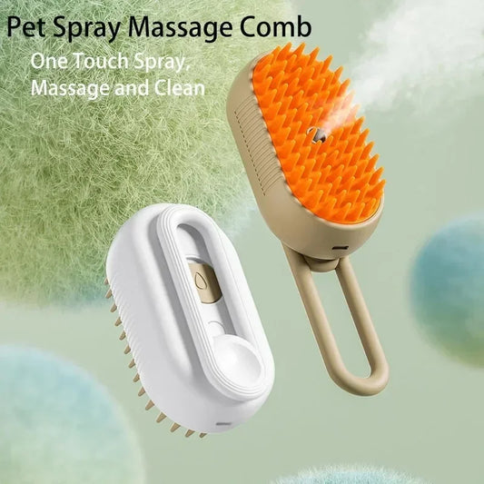 Pet Steam Grooming Brush