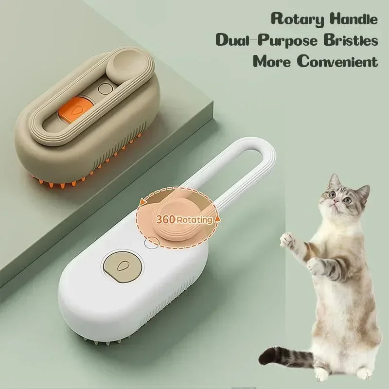 Pet Steam Grooming Brush