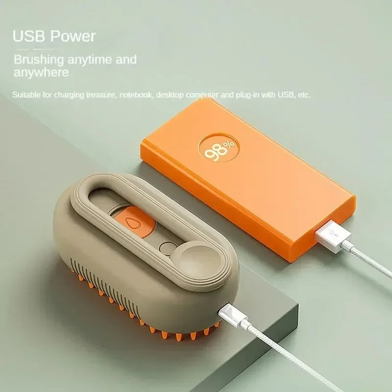 Pet Steam Grooming Brush