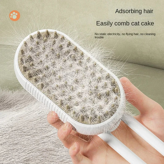 Pet Steam Grooming Brush